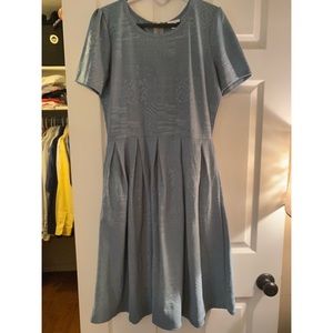 LuLaRoe Light Blue Textured Amelia